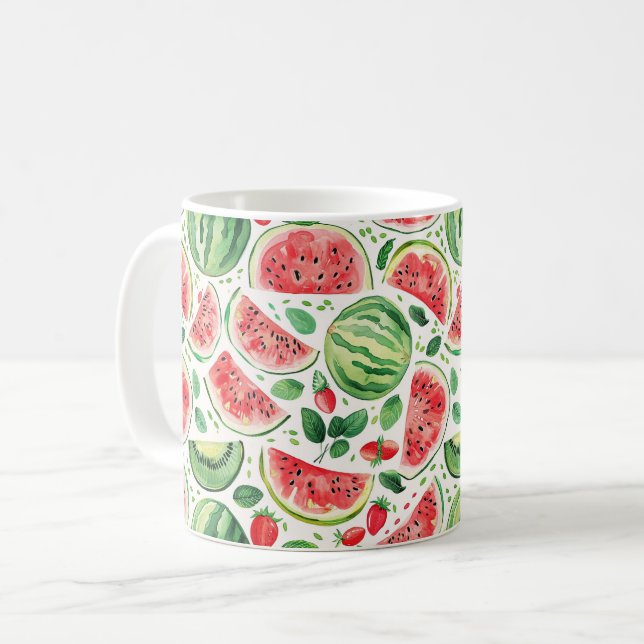 Wassermelone Kaffeetasse (Vorderseite Links)