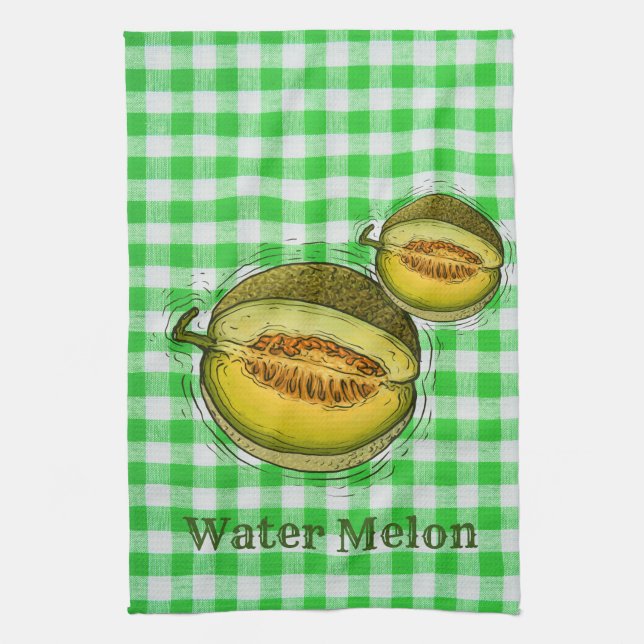 Wassermelone kariert Küchentücher (Vertikal)