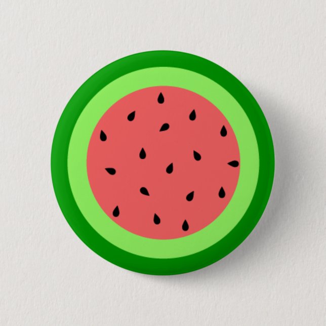Wassermelone-Knopf Button (Vorderseite)