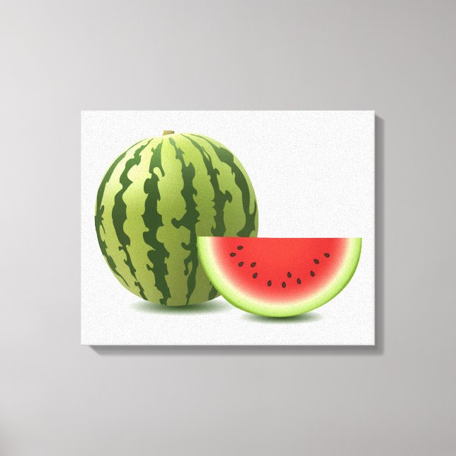 Wassermelone Leinwanddruck (Vorderseite)