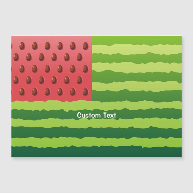 Wassermelone Magnetkarte (Vorderseite)