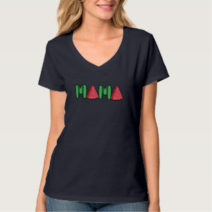Wassermelone Mama Fruitarian Lover Mama Sommerfrüc T-Shirt