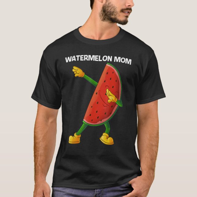 Wassermelone Mama Melon Frucht Pflanze T-Shirt (Vorderseite)