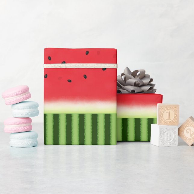 Wassermelone mit Rind (1) Geschenkpapier (Babyparty)