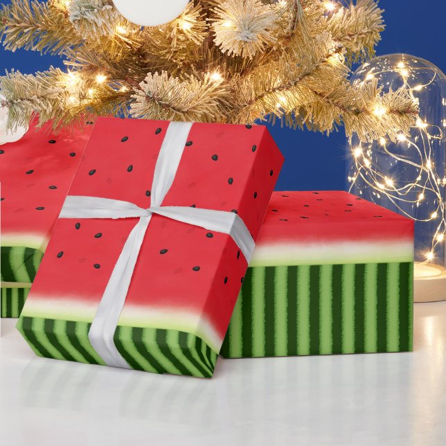 Wassermelone mit Rind (2) Geschenkpapier (Feiertage)