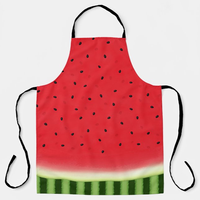 Wassermelone mit Rind Large Schürze (Vorderseite)