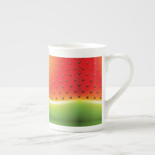 Wassermelone mit Samen-Hintergrund Prozellantasse