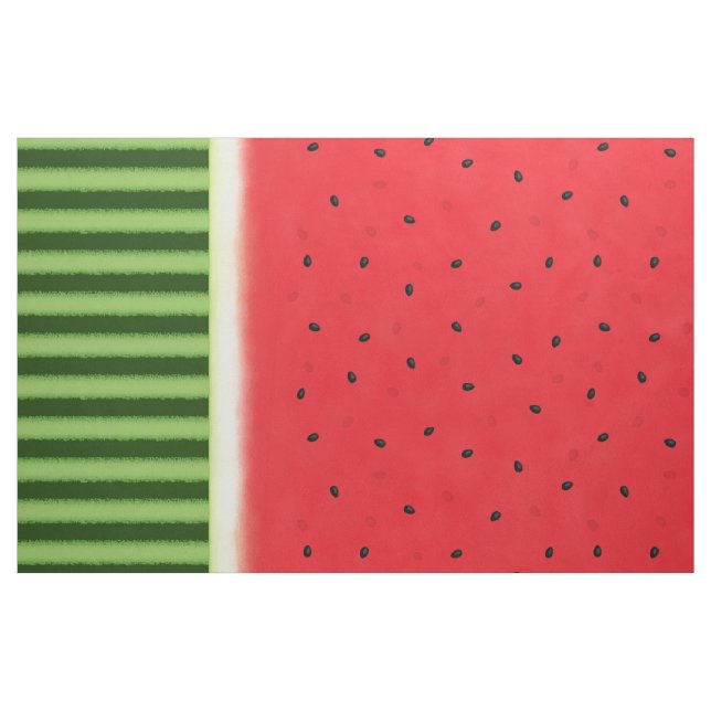 Wassermelone mit Schale & Rinde Stoff (Fat Quarter (45,7 x 55,9 cm))