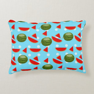 Wassermelone mit Scheibe Zierkissen