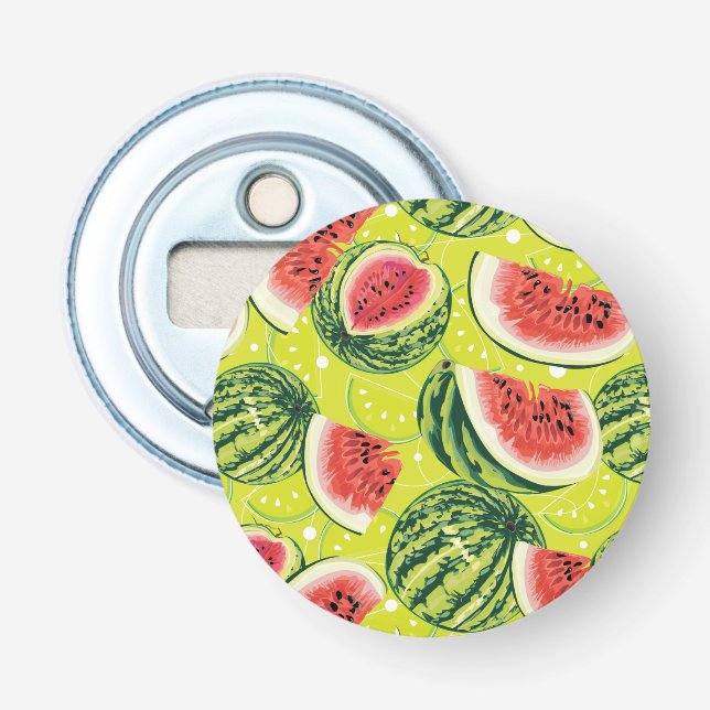 Wassermelone-Muster 2 Flaschenöffner (Vorderseite)