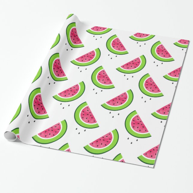 Wassermelone Muster 2 Geschenkpapier (Ungerollt)