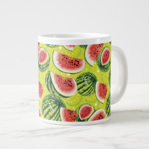 Wassermelone Muster 2 Jumbo-Tasse