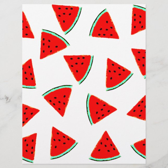 Wassermelone Muster Dreiecke (Vorderseite)