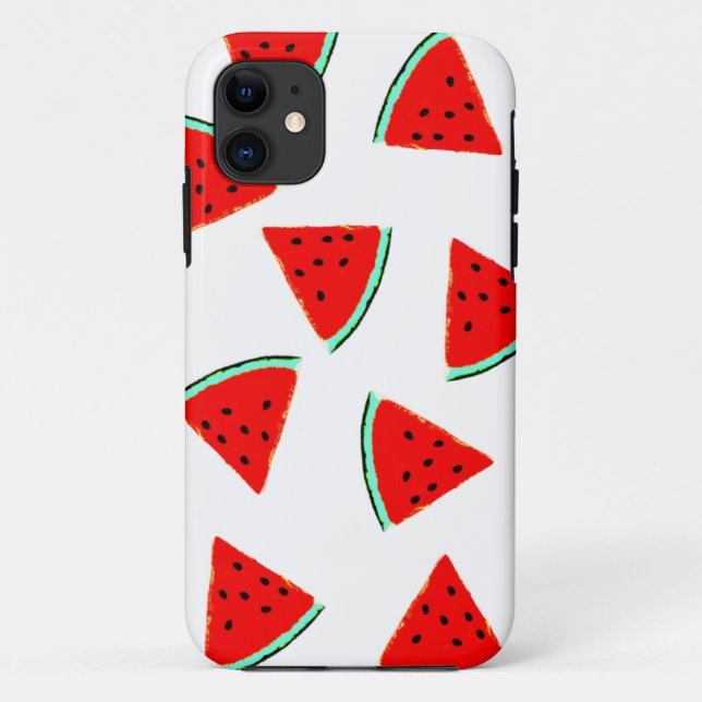 Wassermelone Muster Dreiecke Case-Mate iPhone Hülle (Rückseite)