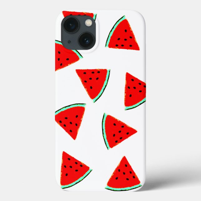 Wassermelone Muster Dreiecke Case-Mate iPhone Hülle (Rückseite)