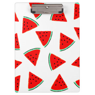 Wassermelone Muster Dreiecke Klemmbrett