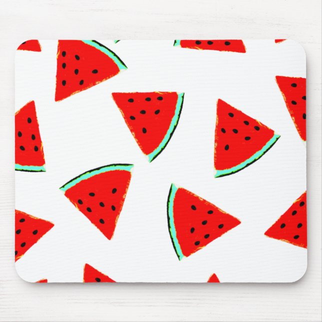 Wassermelone Muster Dreiecke Mousepad (Vorne)