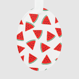 Wassermelone Muster Dreiecke Ornament