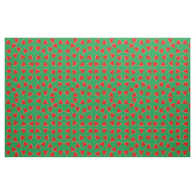 Wassermelone Muster Dreiecke Stoff (Fat Quarter (45,7 x 55,9 cm))