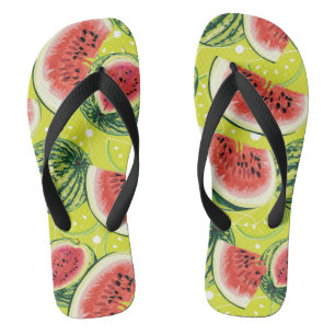Wassermelone-Muster Flip Flops
