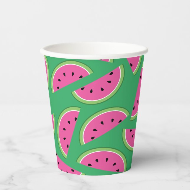 Wassermelone Niedlich Kids 1. Geburtstag Pappbecher (Vorderseite)