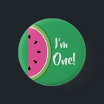 Wassermelone Niedlich Kids 1st Birthday Button But<br><div class="desc">Dieses niedliche Wassermelone-Button aus dem 1. Jubiläum ist perfekt für den kleinen Obstliebhaber! Ideal für eine Wassermelone Themenparty für Ihr Kind.</div>
