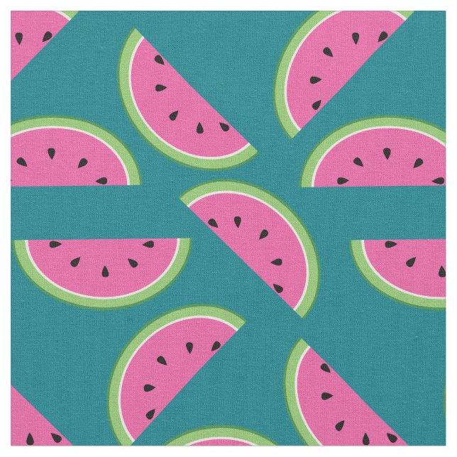 Wassermelone Niedlich Kids Summer Stoff (Nahaufnahme)