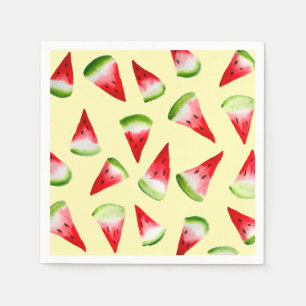 Wassermelone niedliche Früchte Serviette