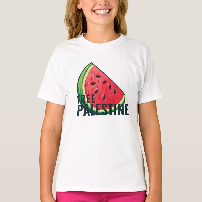 Wassermelone Palästina frei T-Shirt (Vorderseite)