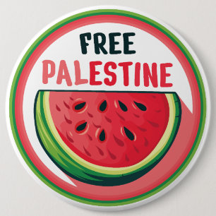 Wassermelone Palästina Freie Colorfull Button