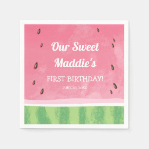 Wassermelone-Papierservietten-Melone-Geburtstag Serviette