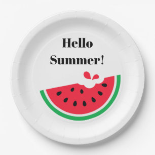 Wassermelone Pappteller