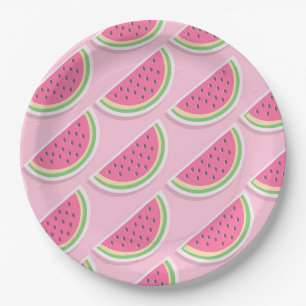 Wassermelone Pappteller