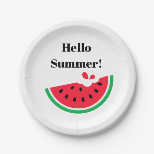 Wassermelone Pappteller