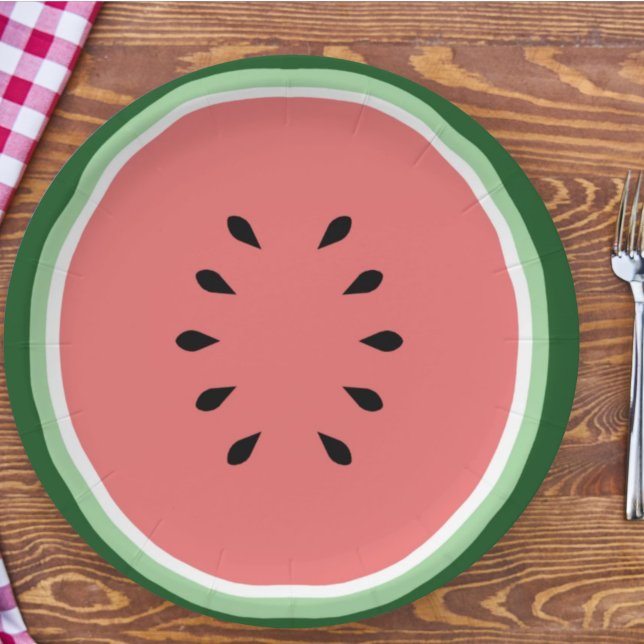 Wassermelone Pappteller (Von Creator hochgeladen)