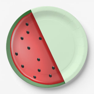 Wassermelone Pappteller