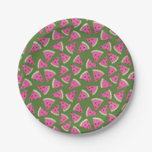 Wassermelone Pappteller