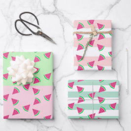 Wassermelone Party Geschenkpapier Set