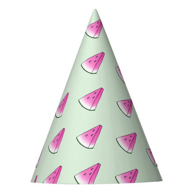Wassermelone Partyhütchen (Vorderseite)