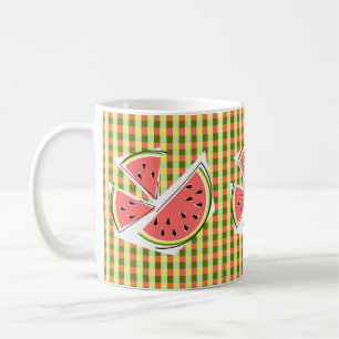 Wassermelone Pieces Karo Kaffeetasse