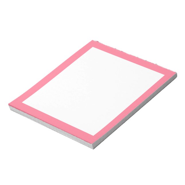 Wassermelone Pink Border Notepad Notizblock (Rotiert)