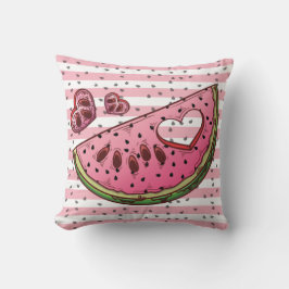 Wassermelone Pink Green Niedlich Kissen