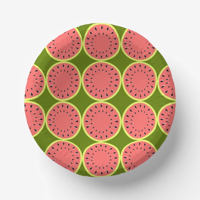 Wassermelone Pink Multi Pappteller (Vorderseite)