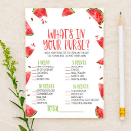 Wassermelone Pink Was ist in Purse Baby Duschspiel Briefpapier