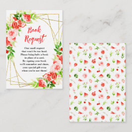 Wassermelone Pomegranate Babydusche Buchanfrage Begleitkarte