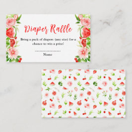 Wassermelone Pomegranate Babydusche Windelwanne Begleitkarte