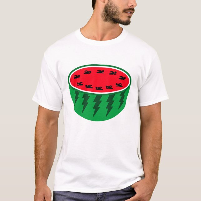 Wassermelone Pool T-Shirt (Vorderseite)