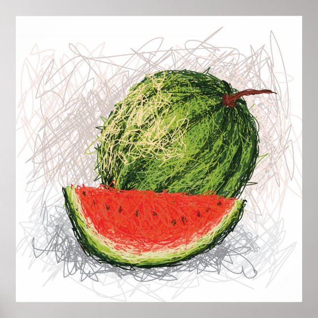 Wassermelone Poster (Vorne)
