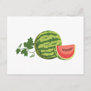 Wassermelone Postkarte