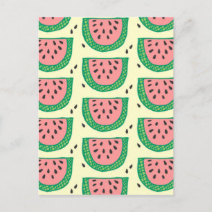 Wassermelone Postkarte